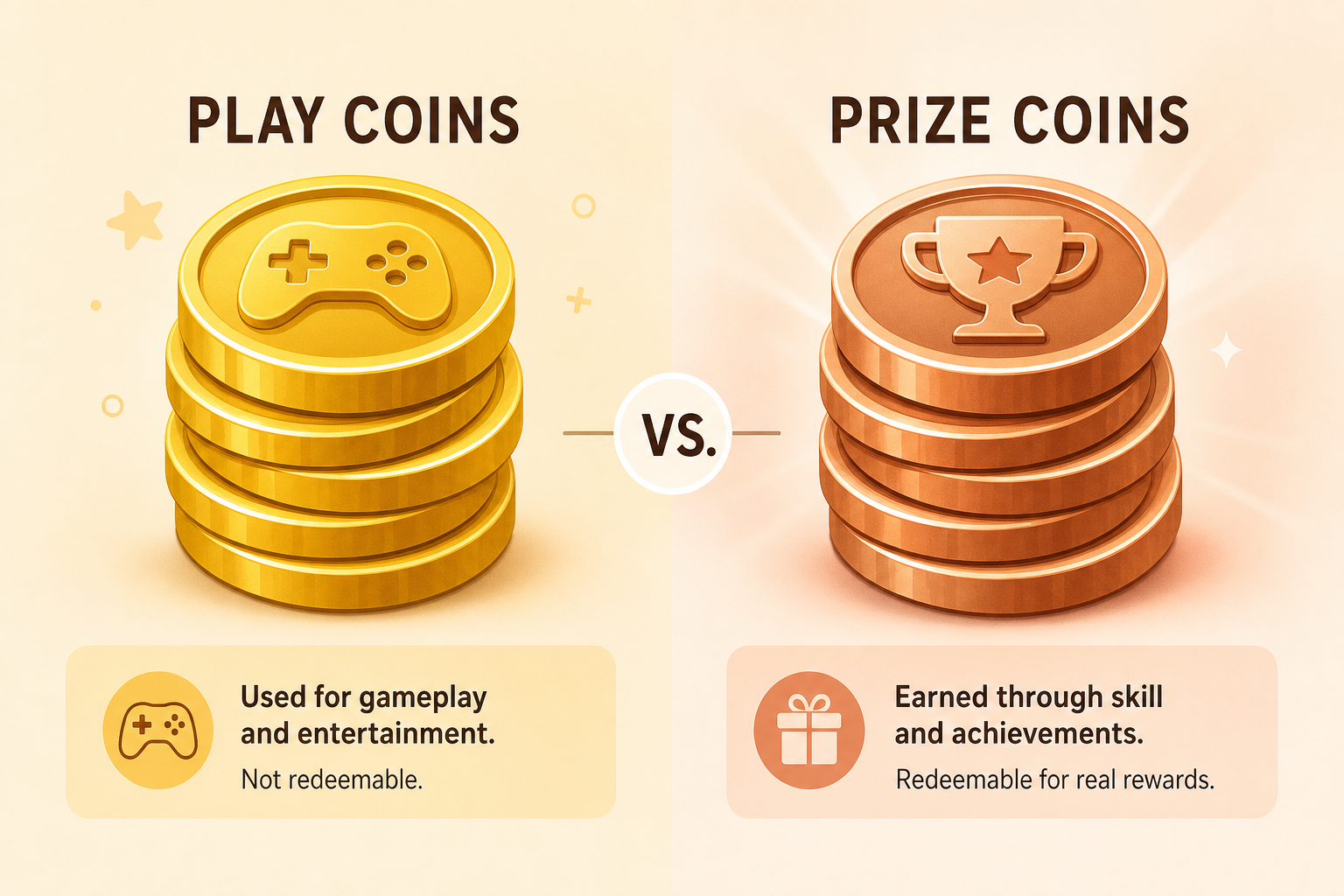 Bestie Explains: Gold Coins vs Sweeps Coins (And Which One Actually Pays You Back)