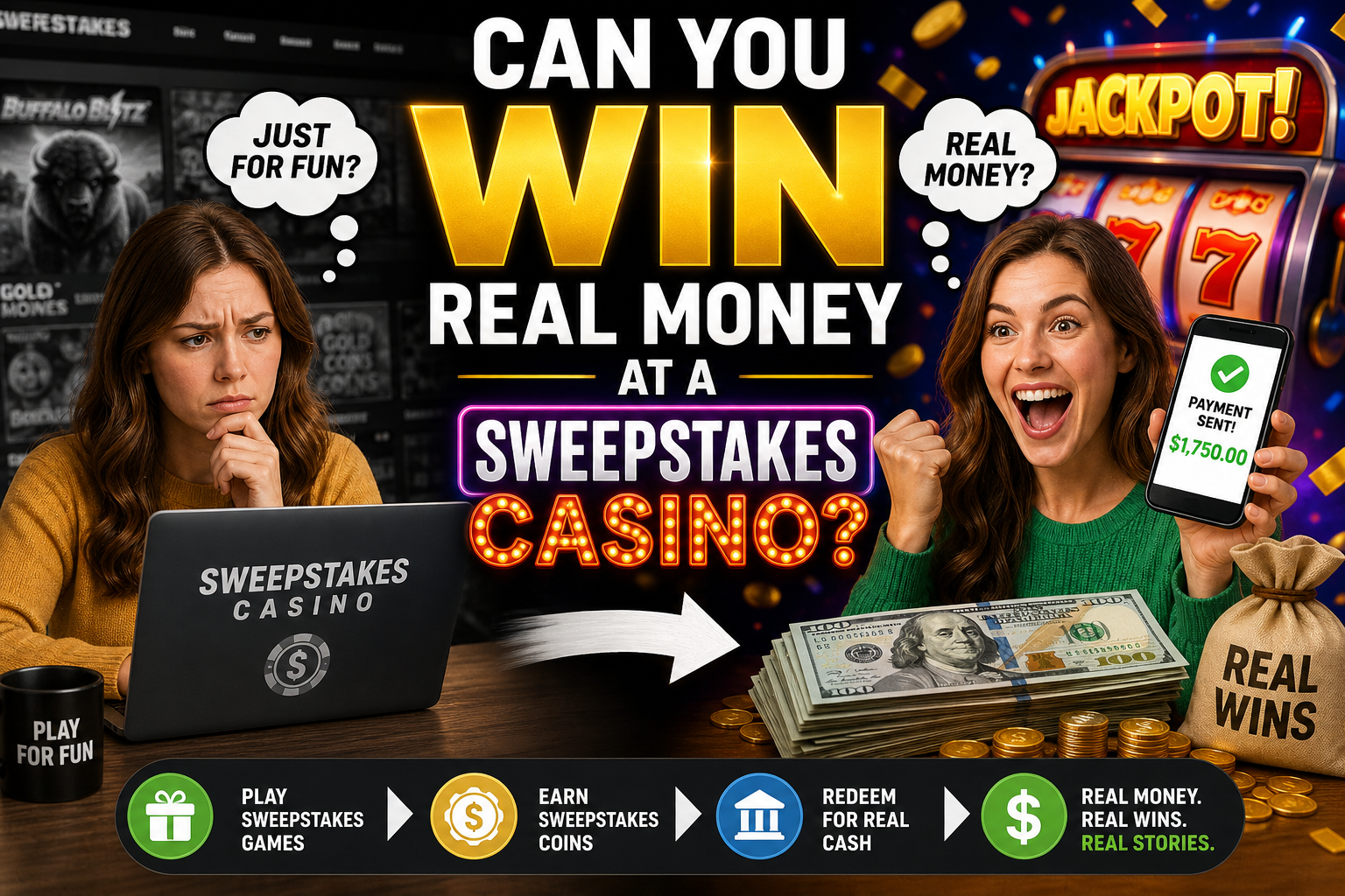 Can You Win Real Money at a Sweepstakes Casino? Yes, Here’s How It Works