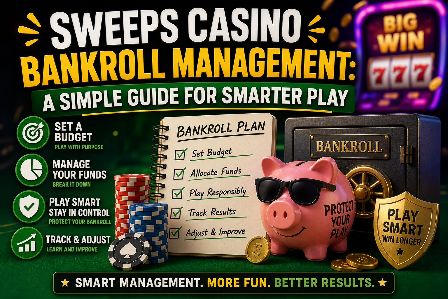 Sweeps Casino Bankroll Management: A Simple Guide for Smarter Play