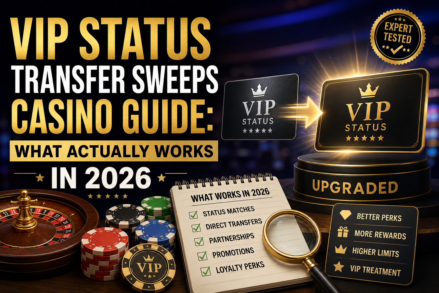 VIP Status Transfer Sweeps Casino Guide: What Actually Works in 2026