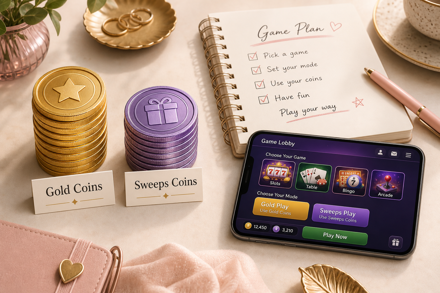 Gold Coins vs Sweeps Coins: The Difference Explained