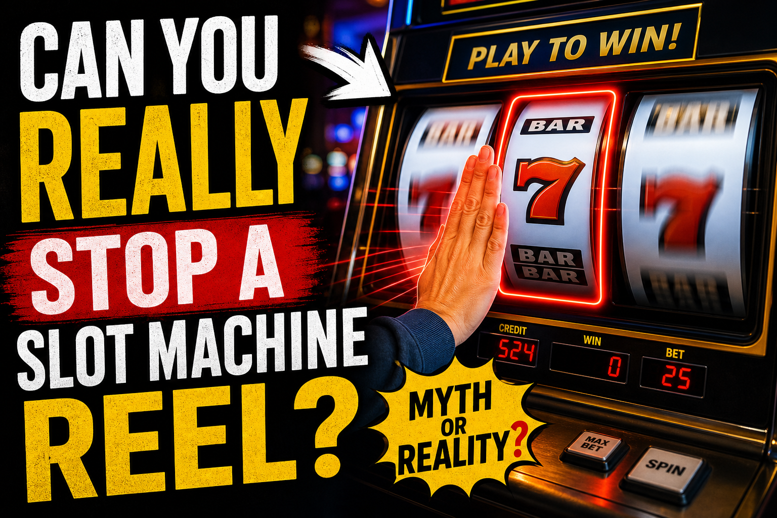 Can You Really Stop a Slot Machine Reel?