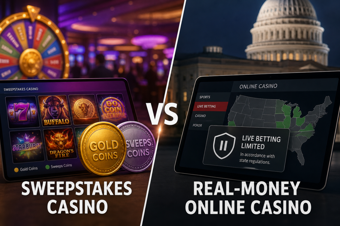 Sweepstakes Casino vs Real-Money Online Casino: What’s the Difference?